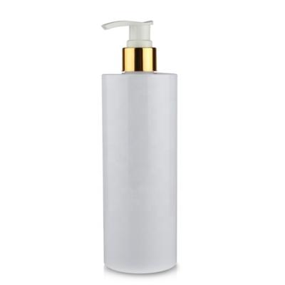 China 500ml PET Colored Plastic Essential Oil Bottle With Silver Gold Lotion Pump Bottle for sale