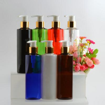 China Plastic Liquid Soap Pet Bottles 250ML Lotion Pump Bottle For Cosmetic Packaging for sale