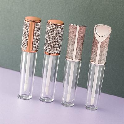 China Wholesale beautiful 6ml lip gloss tube with customer logo bling lip gloss tubes bling empty lip gloss tube for sale