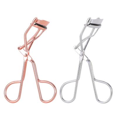 China Beauty Care Makeup Tools Rose Gold Eyelash Curler Makeup Tools Metal Eyelash Curler Cosmetic Silver for sale