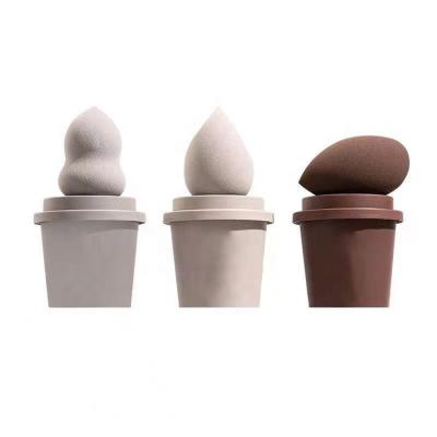 China Wholesale Custom Beauty Soft Breath Cup Coffee Feeling Makeup Moisture Proof Mold Proof Sponge for sale