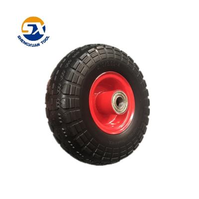 China Durable PU Foamed Small Wagon Cart Wheel for sale