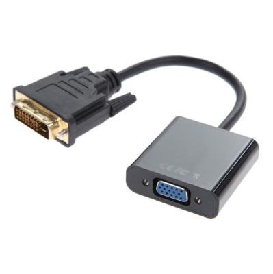 China VGA Emulator Plug 1080P Male to Female DVI-D Video Cable 24+1 DVI Cable for Computer Laptop TV Monitor DVI to VGA adpater for sale