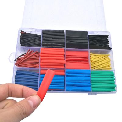 China High Temperature 5 Colors 12 Sizes 560 Pcs Heat Shrink Tubing Insulation Heat Shrink Wrap Electrical Cable Sleeve for sale