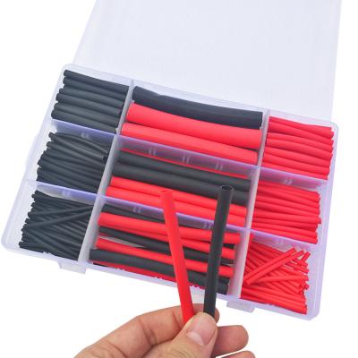 China LOW VOLTAGE 270 PCS Excellent Heavy Double Tube Insulating Kit Wall Heat Shrink for sale