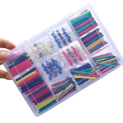 China LOW VOLTAGE 328Pcs+120pcs 8 Sizes Matched 2:1 Heat Shrink Tubing Tube With Solder Connector 3:1 for sale