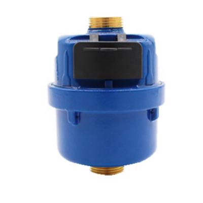 China High Accuracy Brass Or Nylon Cold Water Body Rotary Piston Meter Volumetric Type for sale