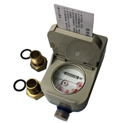 China Digital Water Meter Display Made In China Brass Water Meter ISO 4064 Class B Prepaid IC Card Water Meter for sale