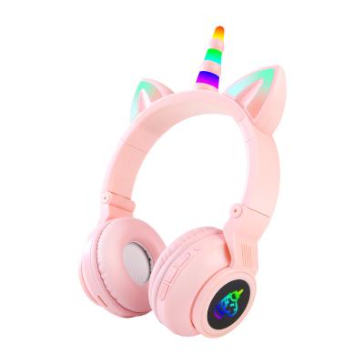 China New Viable JST-27 Bluetooth Wireless Headset Unicorn Luminous Sports Gaming Headset Stereo Radio for sale