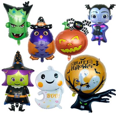 China Halloween Party Decoration Ghost Pumpkin Head Balloons Halloween Foil Balloon Halloween Party Decoration for sale