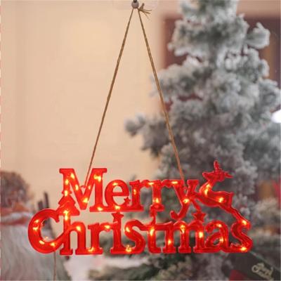 China Merry Christmas Decoration LED Merry Christmas Letters String Garland 2022 New Year Christmas Light Fairy Home Decoration Merry Christmas Decoration for sale