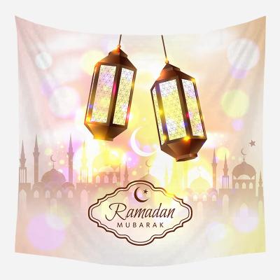 China Tablecloth Ramadan Mubarak Party Supplies Eid Mubarak Decor Eid Mubarak Decoration Tapestries Muslim Ramadan Table Decoration for sale