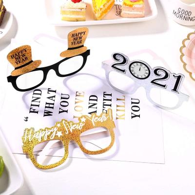 China Party Happy New Year Glasses Love New Year Party Glasses Celebration Gift for 2021 New Years Eve Party Decors for sale