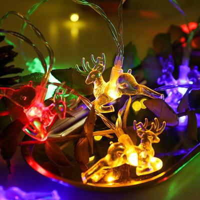 China Christmas Ball Deer LED String Light Battery Operated 20LED Reindeer Indoor Decoration For Christmas Home String Lights Outdoor Christmas Party for sale