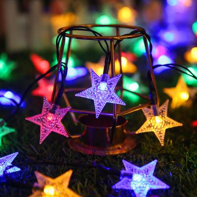 China 20Led Star Curtain Indoor Outdoor Romantic Lighting Led String Star Fairy Lights For Holiday Decorative for sale