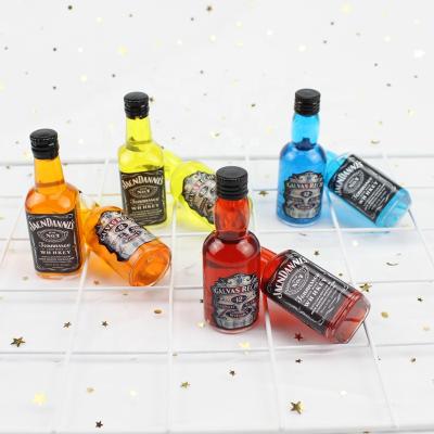 China Miniature Model Toys of Mini Wine Bottle Simulation Drinks Birthday Doll Room Ornament Dollhouse Accessories for Doll Room Decoration for sale