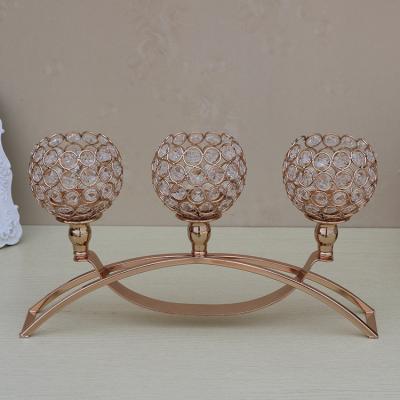 China New Design Luxury Wedding Centerpiece Table Decoration European Wedding Candle Holder Tall Candlestick for sale