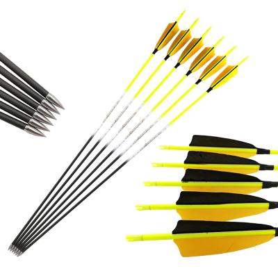 China Hunting Target Practice Pinals ID4.2 6.2mm Archery Bow Hunting Arrows Carbon Shaft Compound Recurve Traditional Bow Bow for sale