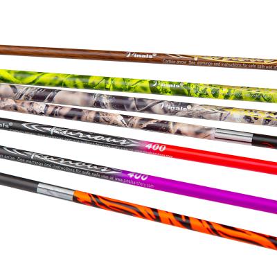 China Hunting Shooting Target Practice Pinals Archery Camouflage Carbon Arrow Spine250-1300 Shaft Compound and Recurve Bow Bow Hunting Arrows for sale