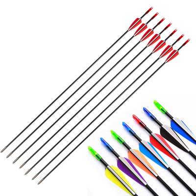 China Hunting Shooting Target Practice Fiberglass Arrows For Kids Youth Archery Practice Shooting Target Nock Heads Paddles for sale