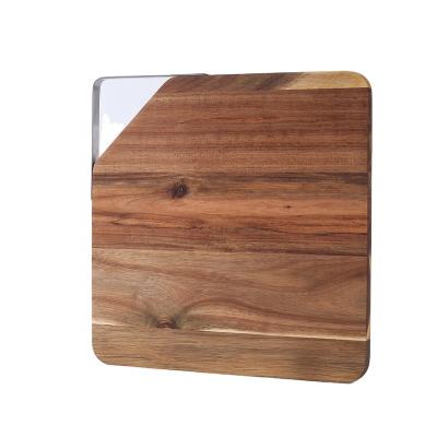 China Sustainable Thick Kitchen Cutting Board Set Organic Acacia Wood Chopper Blocks for sale