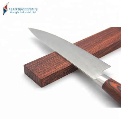 China Viable For Kitchen Storage Knife Holder Stainless Steel Magnetic Wooden Knife Bar With Strong Magnet Force for sale