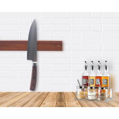 China 18 Inch Disposable Strong Bamboo Magnetic Magnetic Knife Block Stainless Steel Knife Block Magnetic Knife Holder for sale