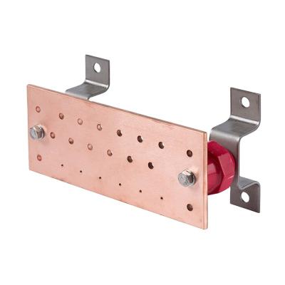 China Electric copper power bus bar Copper terminal block bus bar Power Distribution Multi wire Connection Grounding System en venta