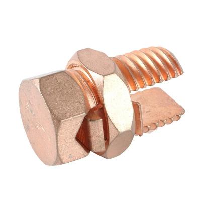 China Copper split bolt Copper Tape Clamp of grounding system à venda