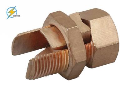 中国 copper split bolt connector Copper Tape Clamp Hexagonal bolt 販売のため