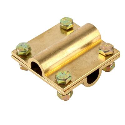 China Brass Copper Tape Clamp square wire connector price for sale