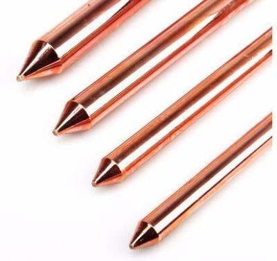 China 0.254mm copper thickness grounding rod price for sale