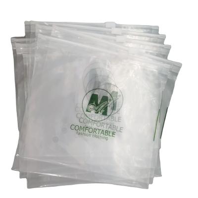 China Disposable Custom Logo Frosted Zip Lock Self Sealing Bag Plastic Zipper Bag With Logo for sale