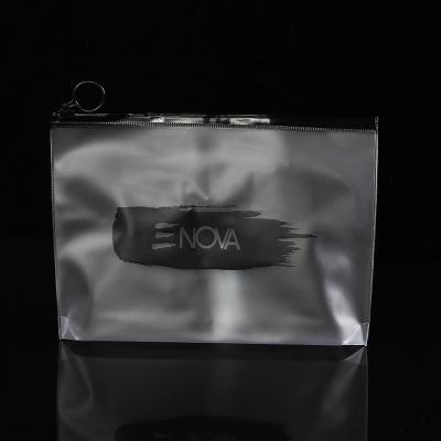 China Disposable Custom Logo Zipper Lock Plastic Bag Packing Plastic Slider Zipper Bag for sale