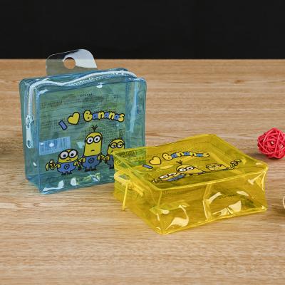 China Creative Cartoon Moisture Proof Printing Plastic PVC Bone Zipper Bag Color Clear Plastic Packaging Bag With Printed Logo for sale