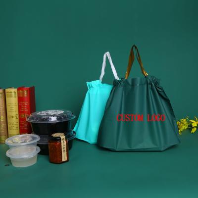 China Logo Shopping Stringing Rope Plastic Custom Made Moisture Proof Packing EVA Waterproof Drawstring Bag for sale