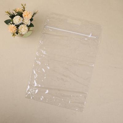 China Factory Supply Disposable Wholesale Customized Transparent Packaging PVC Zipper Bags Gift Cosmetics Washing PVC Plastic Bags for sale