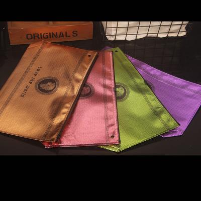 China Recyclable Recyclable Reusable Convenient Non Woven Clothing Shopping Tote Bag Zipper Packaging Bags for sale