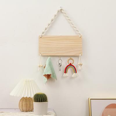 China Art Decor Handcrafts Cotton Rope Home Decor Boho Doorway Macrame Wall Hanging Decor for sale