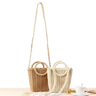 China Art Decor Bohemia Style Handmade Cotton Handbag Gift for Women Macrame Tote Bucket Beach Bag for sale