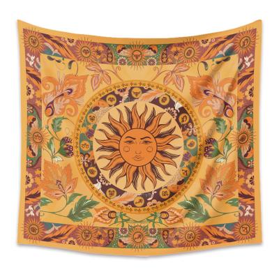 China 130*150 Polyester Sun Wall Hanging Psychedelic Digital Printed Custom Wholesale Custom Tapestry for sale