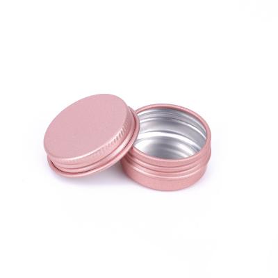 China Tea maker sells 10g rose gold box DIY aluminum cosmetics cooling coarse oil paste aluminum pot for sale