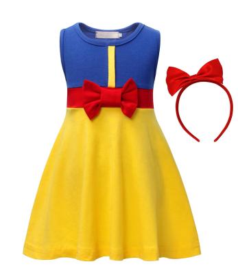 China New Eco-friendly Materials Girls Cartoon Princess Party Dress Girls Costume The Snow White Mouse Dresses for sale