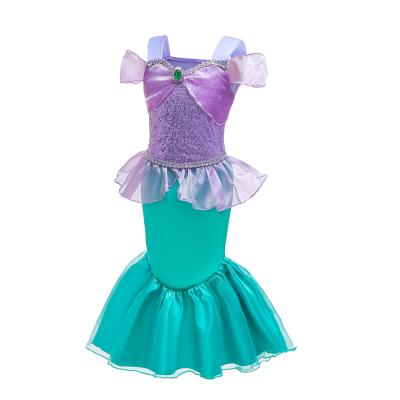 China The Little Mermaid Costume Off The Shoulder Dress Girl Fashionable Princess Fancy Dress Up Little Mermaid Costumes Off The Shoulder Dress Girl for sale