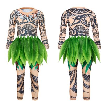 China Polyester Movie Role Play Moana Maui Costume Novelty Clothing For Baby Boy for sale