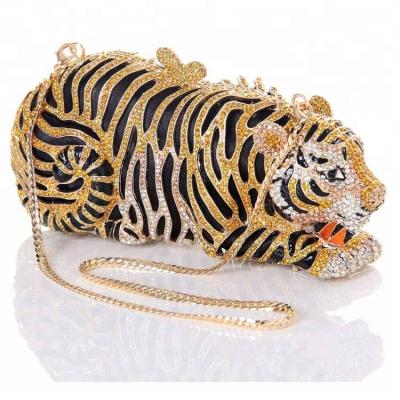 China Clutch exporters and manufacturers of ladies evening shoes and matching tiger bags_U0018-004 for sale