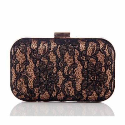 China Square Purse Men's Square Evening Lace Black Designer Bag Clutch Bag for sale