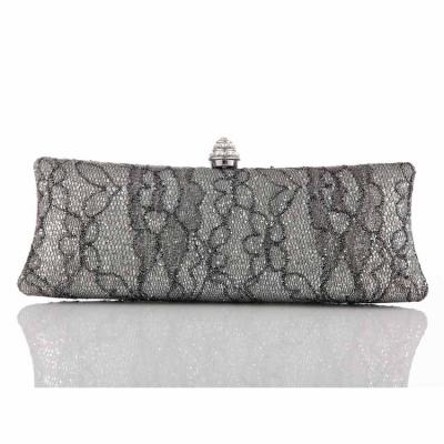 China Designer Silver Color Lace Sparkle Bag Women's Purse Clutch Bag Women's Clutch Purse Women's Clutch Bag for sale