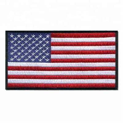 China reliable 3D Alibaba China supplier whosale Embroidered American Flag, USA Flag Patches, USA Nation Flag Patches Iron On Patches for sale