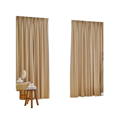 China Blackout new fashion Australian cashmere curtain shading bedroom and living room pure velvet color finished products for sale